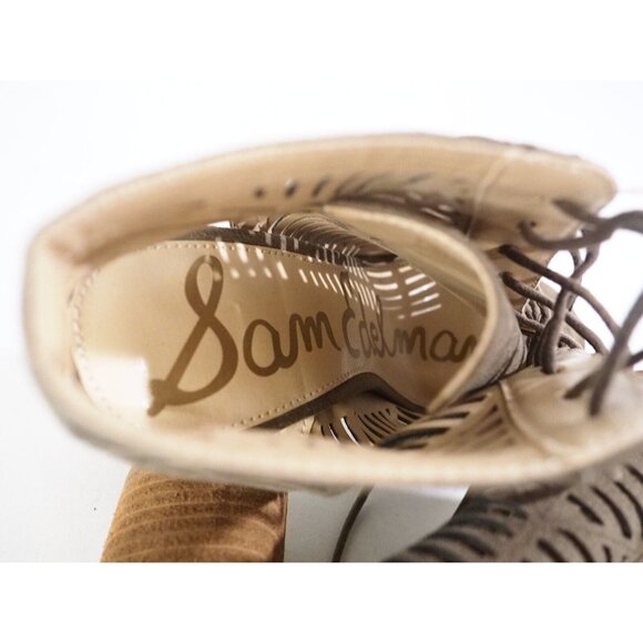 Sam Edelman Rocco Brown Suede Cutout Lace Up Block Heels, Size 9.5 (US) - Picture 12 of 14